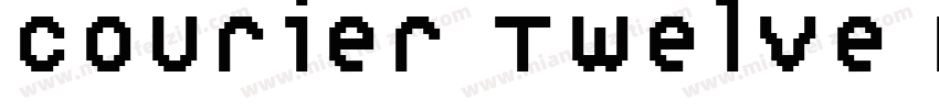 Courier Twelve MT字体转换